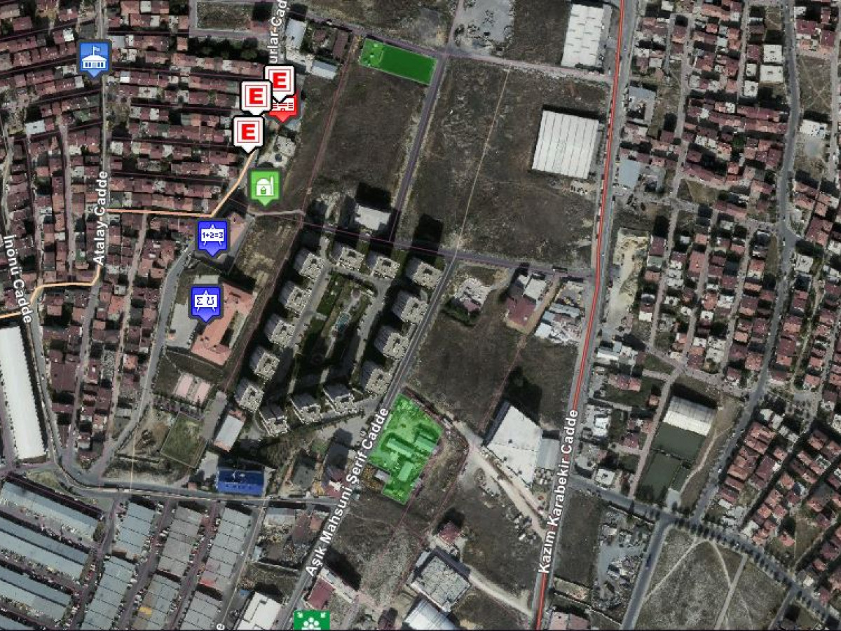 Esenyurt Akşemseddin Mah 1.091 m² Sanayi İmarlı Satılık Arsa - Büyük 2