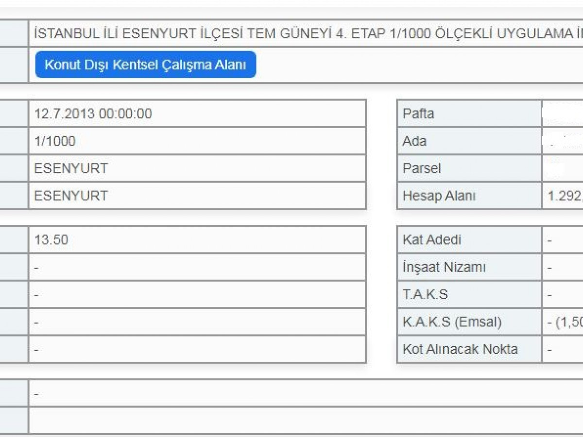 Esenyurt Akşemseddin Mah 1.091 m² Sanayi İmarlı Satılık Arsa - Büyük 3