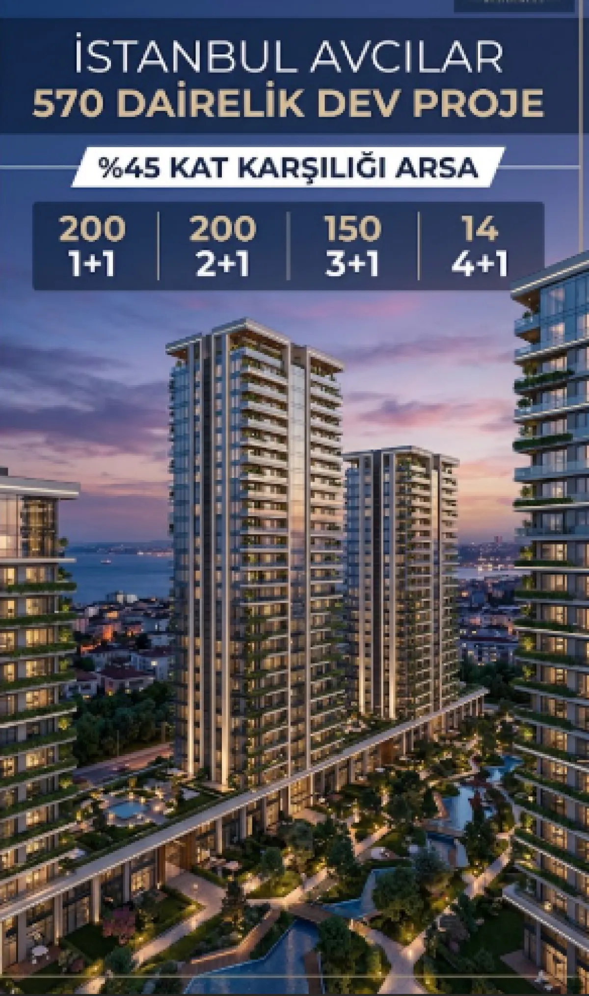 Avcılar&rsquo;da 570 Dairelik Prestij Projede Dev Proje