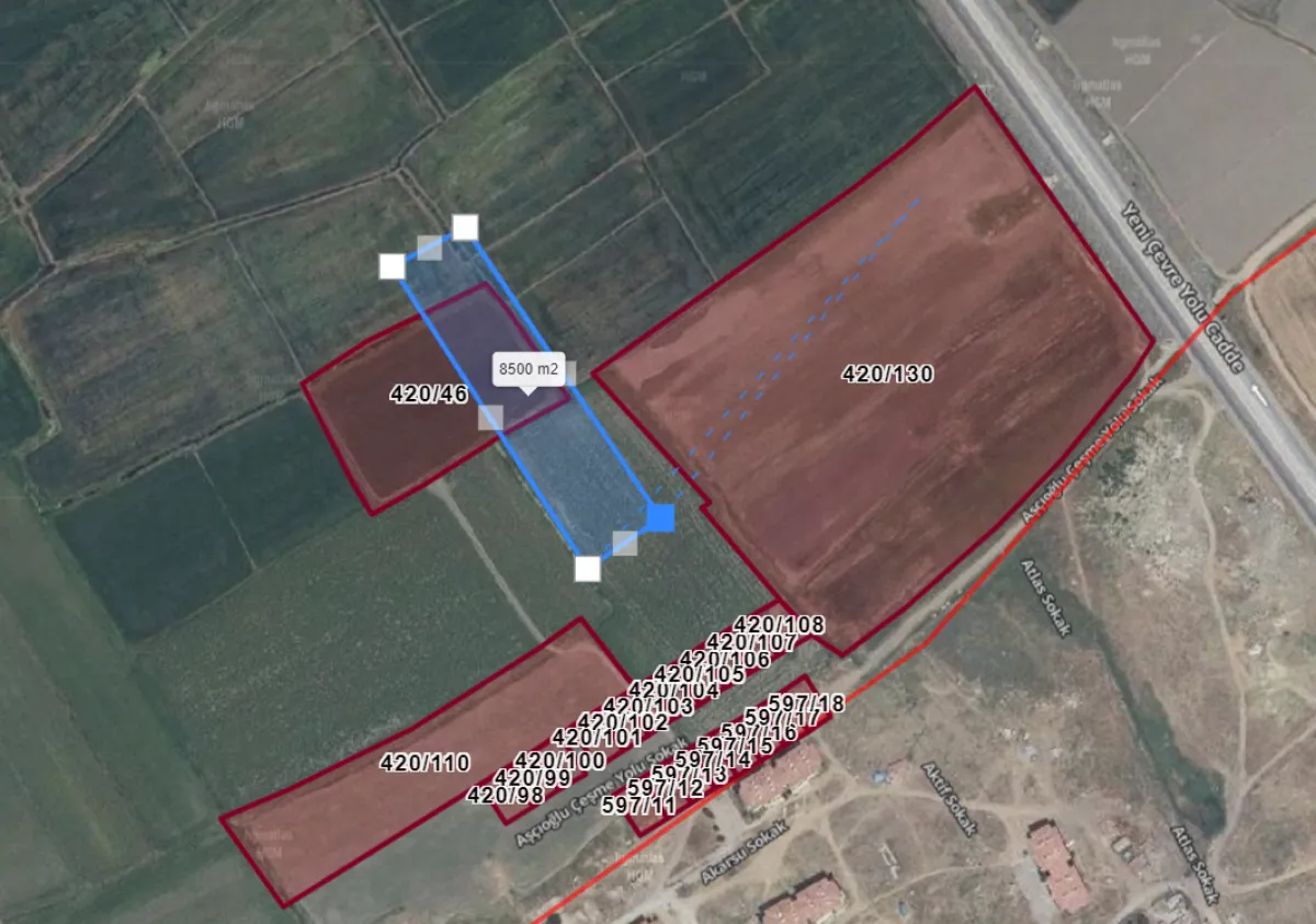 Edirne Uzunköprü İmar Sınırında Araç Takaslı Satılık Tarla