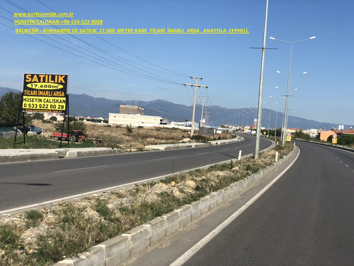 BALIKESİR BURHANİYE SATILIK 17,600 METRE KARE TİCARİ İMARLI ARSA - Büyük 4