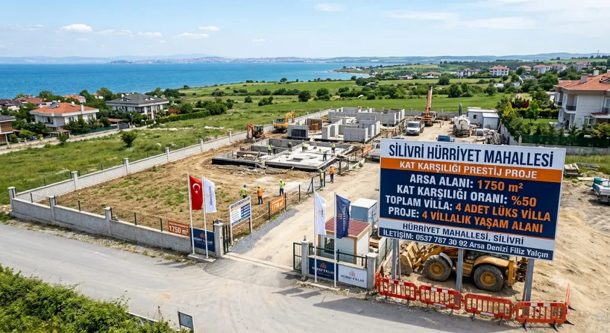 M&Uuml;TEAHHİTLERE &Ouml;ZEL! SİLİVRİ KAVAKLI&rsquo;DA 4 VİLLALIK KAT KARŞILIĞ - Büyük 1