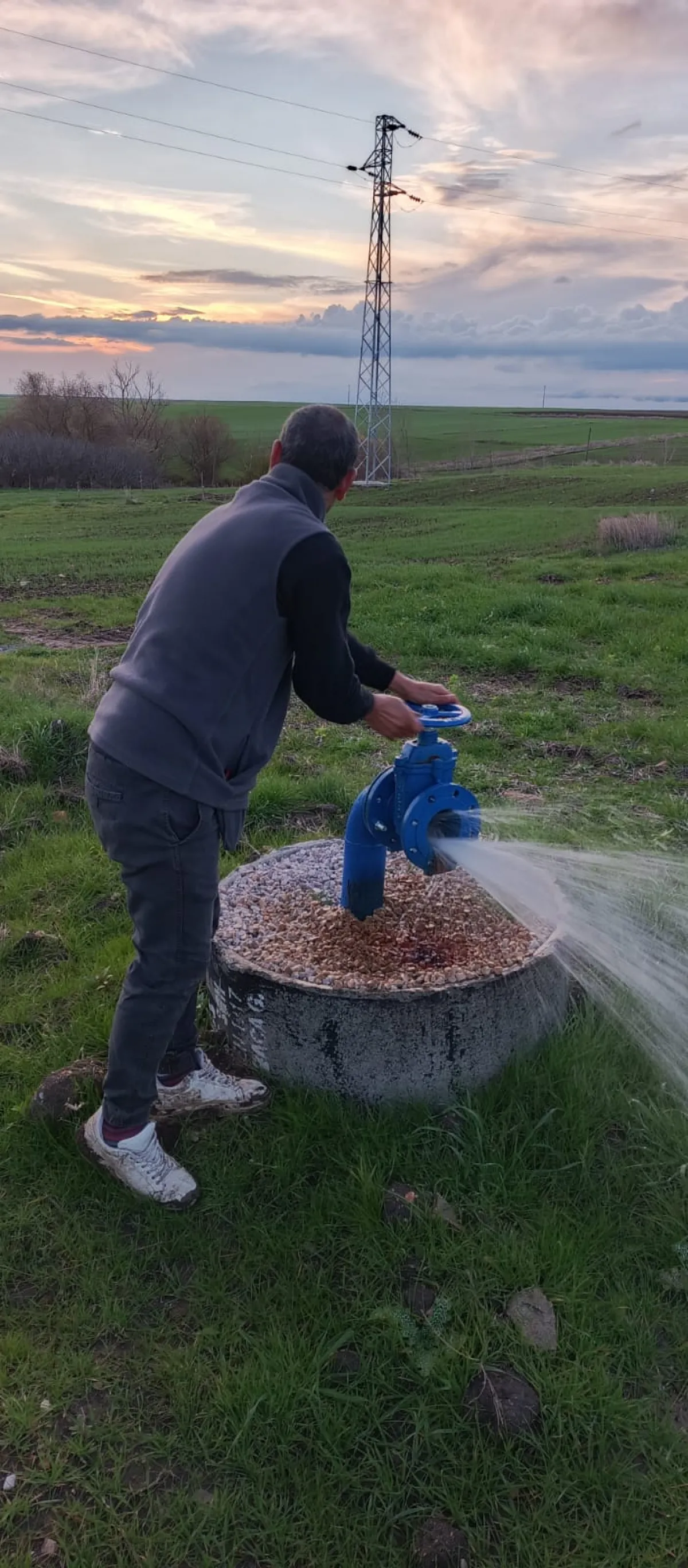 İçerisinde Çeşitli Meyve Fideleri Bulunan Su Kuyusu Yanı Başında - Büyük 16