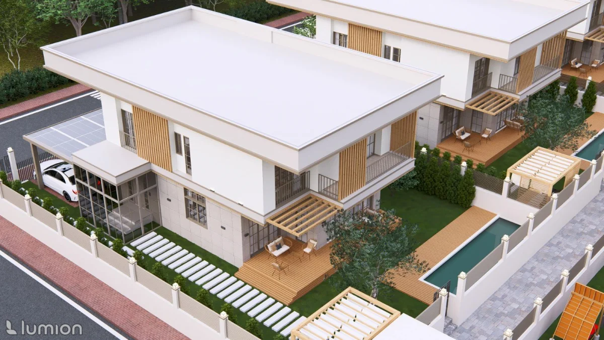 Güzelce'de 9 Villalık Projesi Ruhsatı Hazır Kat Karşılığı Arsa - Büyük 3