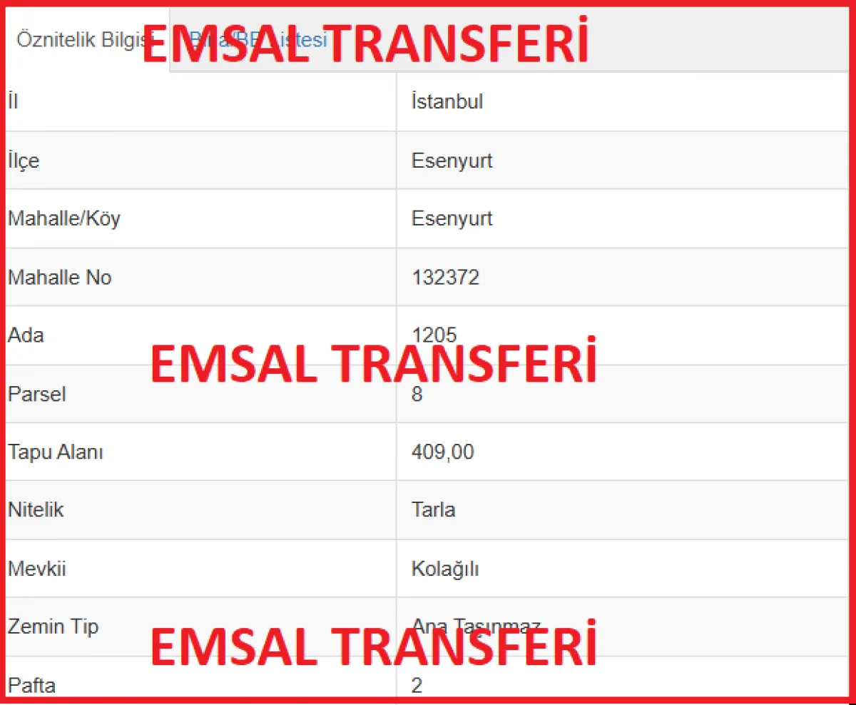Esenyurt Mehterçeşme'de 409 m2 Satılık Arsa 4.090.000 Tl.