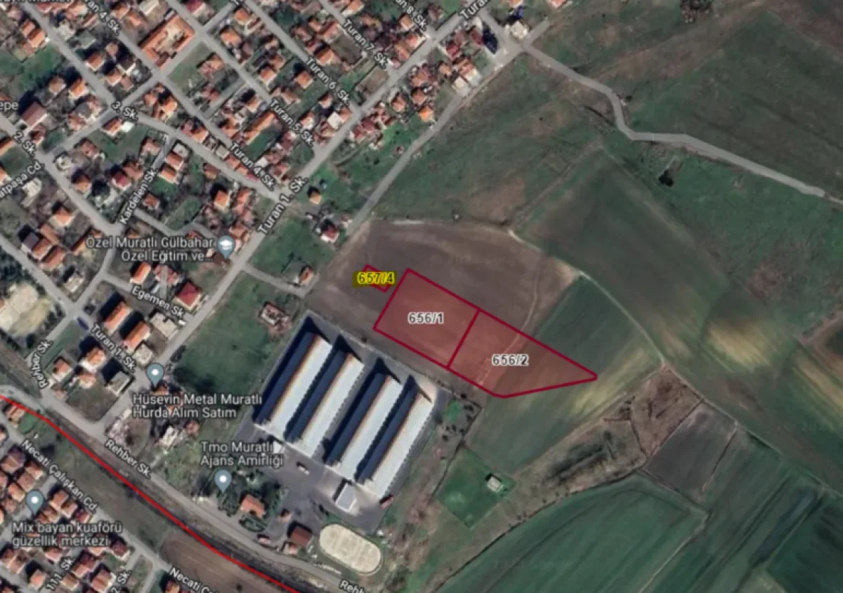 Tekirdağ Muratlı Turan Mahallesinde Satılık Arsa