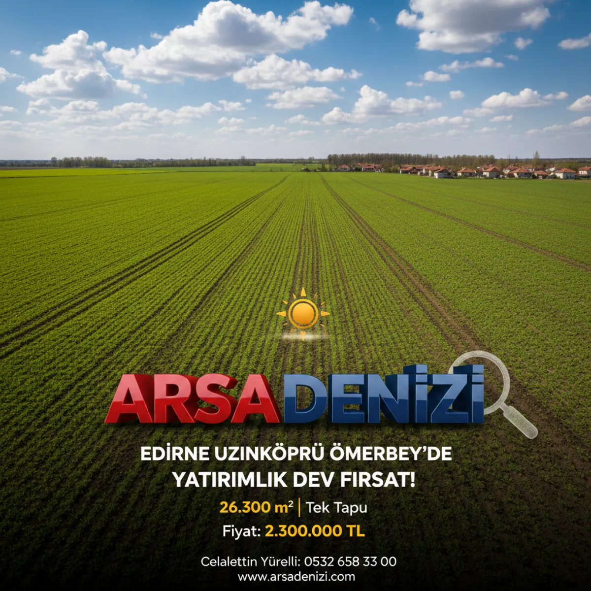🌟 EDİRNE UZUNK&Ouml;PR&Uuml; &Ouml;MERBEY&rsquo;DE YATIRIMLIK DEV FIRSAT! 🌟
