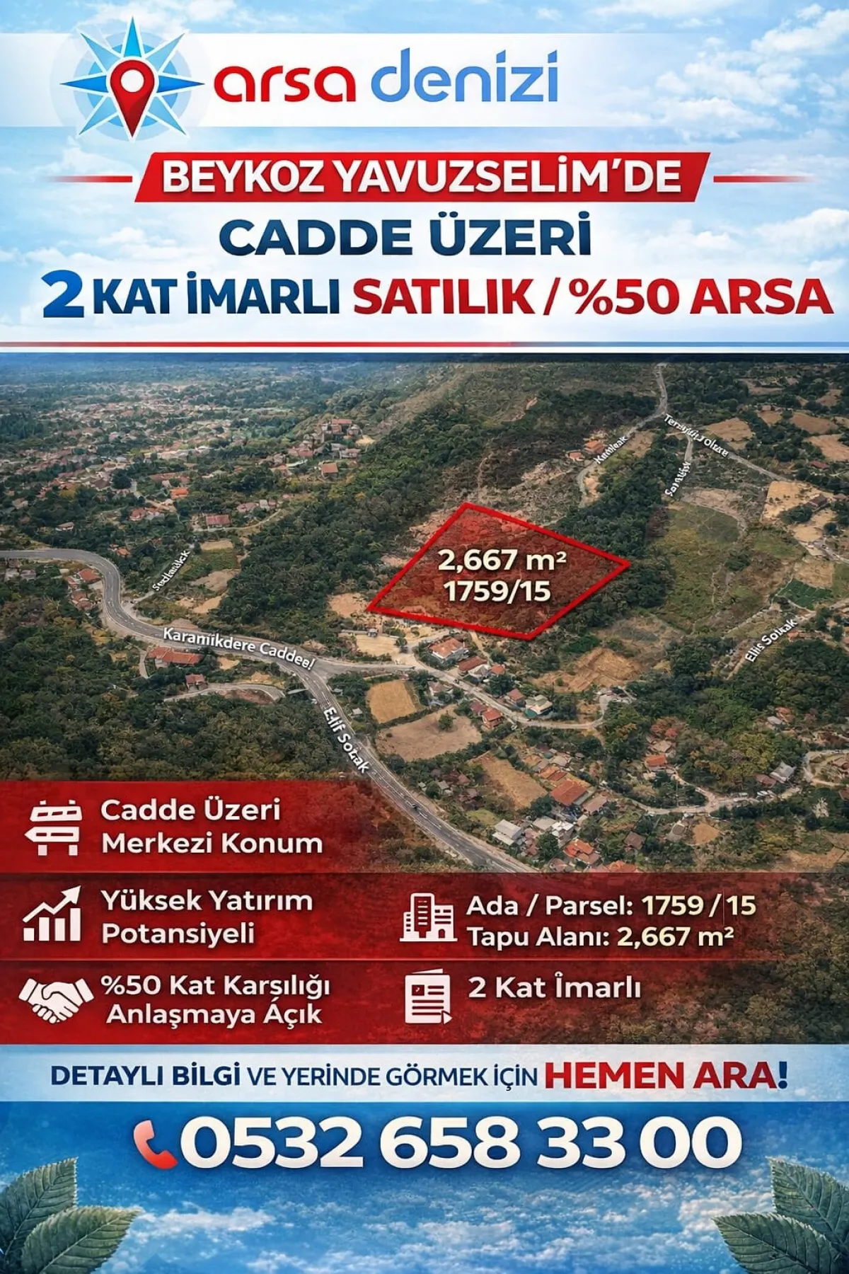 Yavuz Selim Mah Y&uuml;zde 50 Oranla Kat Karşılığı Arsa - Büyük 1
