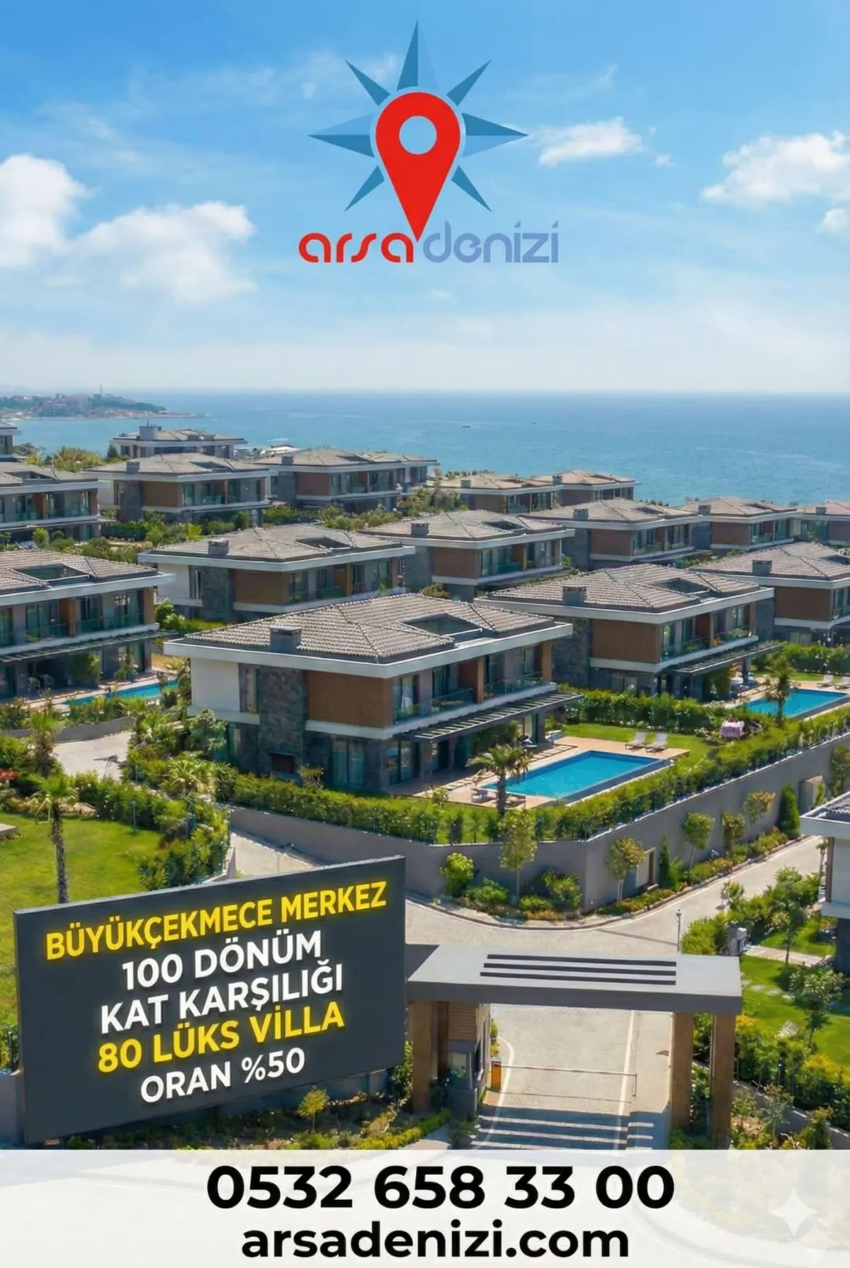 B&uuml;y&uuml;k&ccedil;ekmece Merkez'de 107.671 M&sup2; Kat Karşılığı Arsa