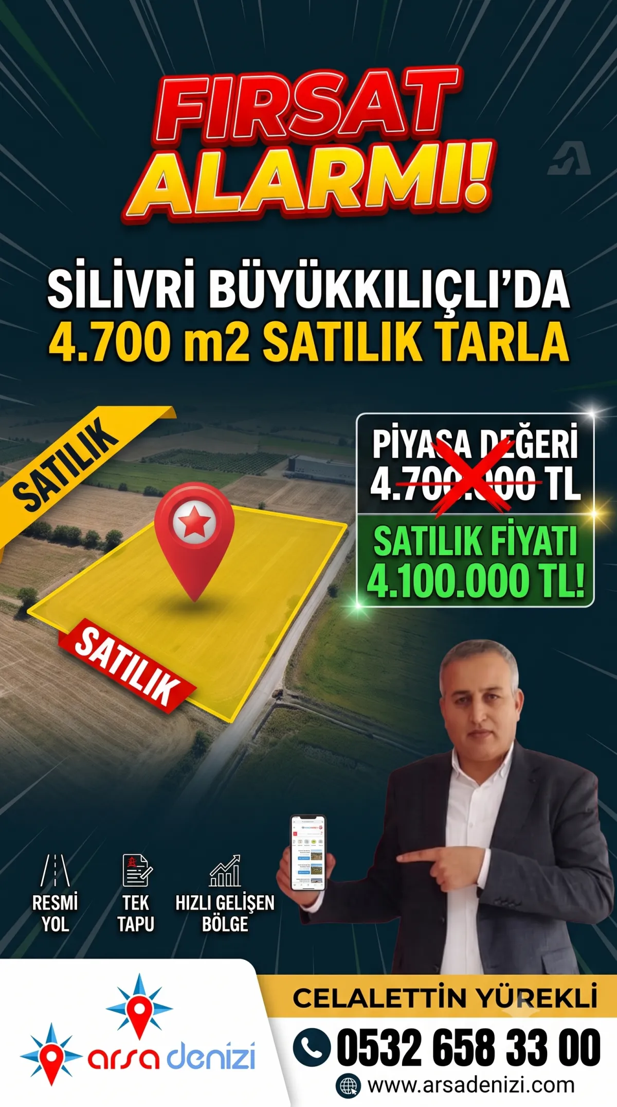 SİLİVRİ B&Uuml;Y&Uuml;KKILI&Ccedil;LI&rsquo;DA KA&Ccedil;IRILMAYACAK FIRSAT: