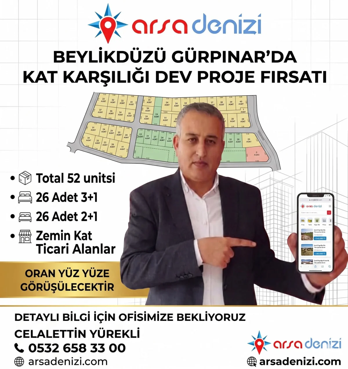 BEYLİKD&Uuml;Z&Uuml; G&Uuml;RPINAR'DA DEV PROJE KAT KARŞILIĞI ARSA