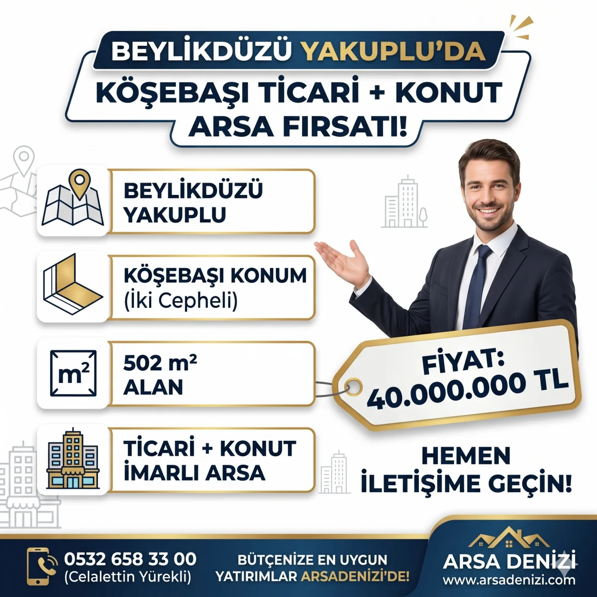 📢 BEYLİKD&Uuml;Z&Uuml; YAKUPLU'DA K&Ouml;ŞEBAŞI TİCARİ + KONUT ARSA FIRSATI! 🏢
