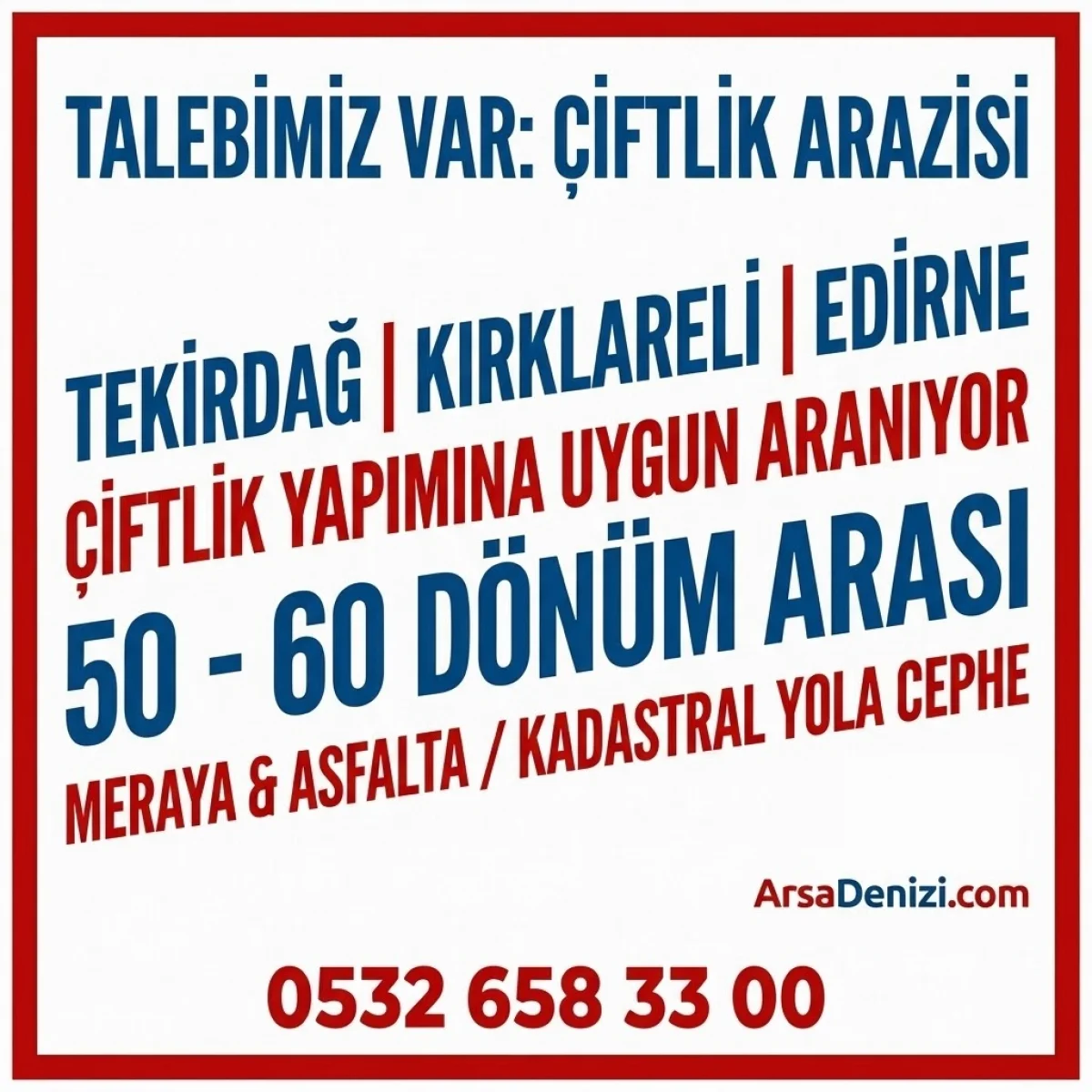 MERA VE YOL CEPHELİ 50 D&Ouml;N&Uuml;M VE &Uuml;ZERİ TARLA ARAYIŞIMIZ (TRAKYA