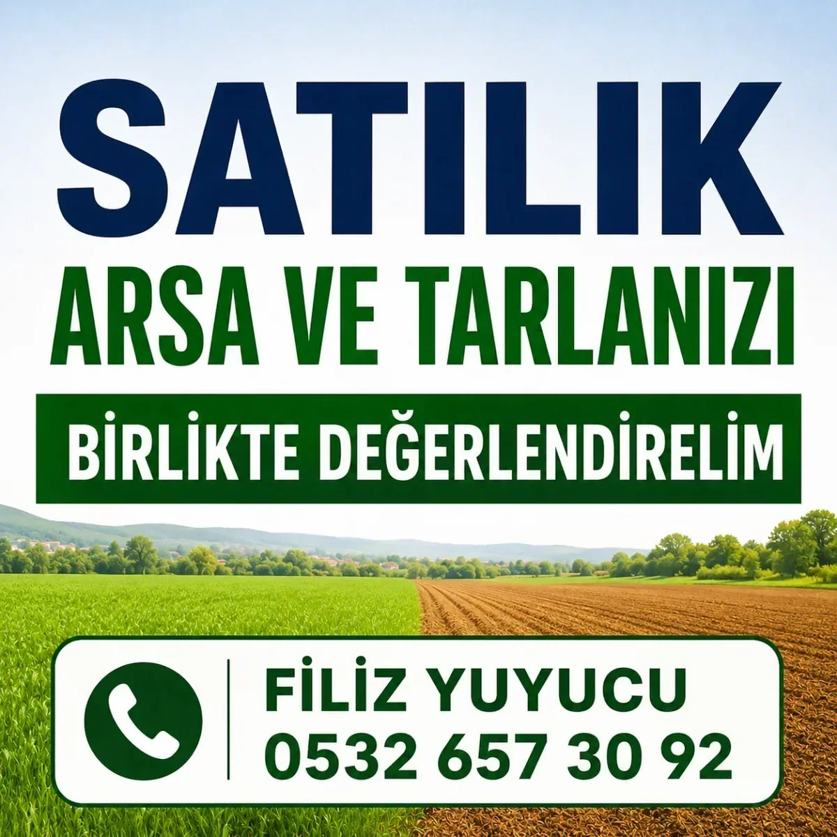 Danamandıra da Satılık Arsa ve Tarlanızı Birlikte Değerlendirelim - Büyük 0