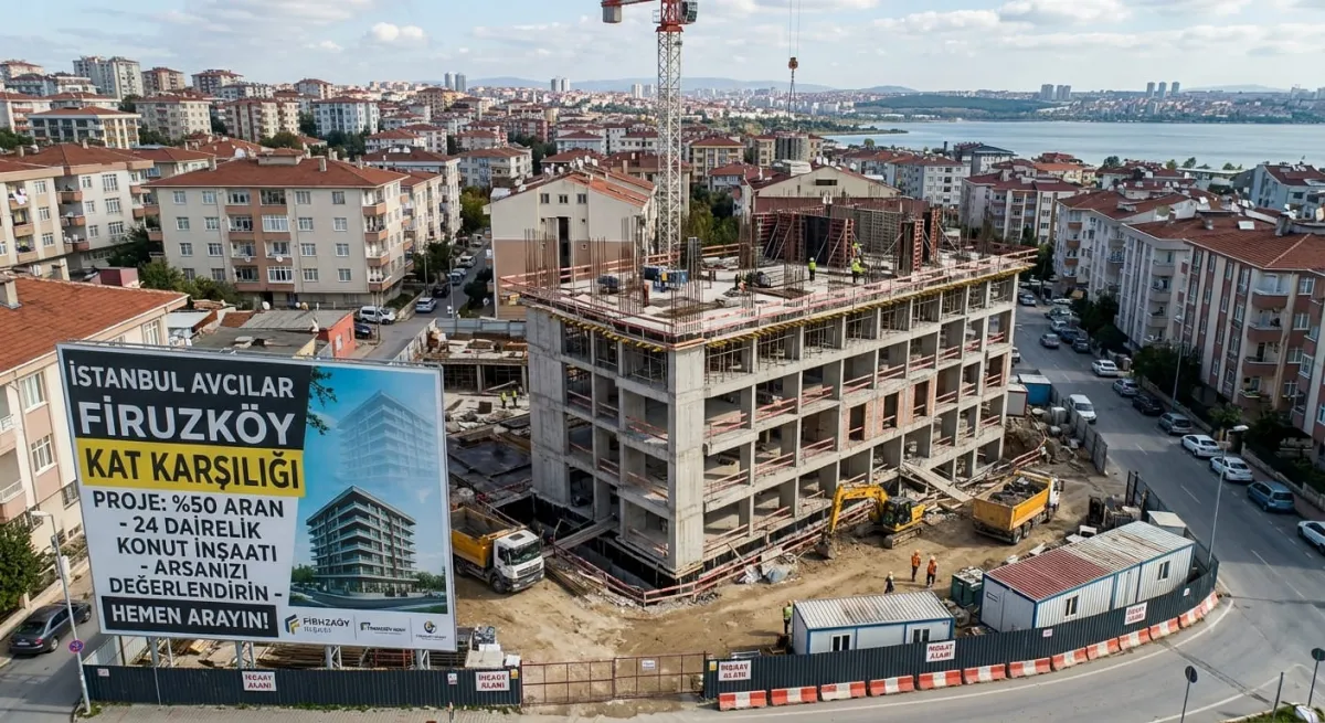 Avcılar'da Y&uuml;zde 50 Oranla Kat Karşılığı Arsa