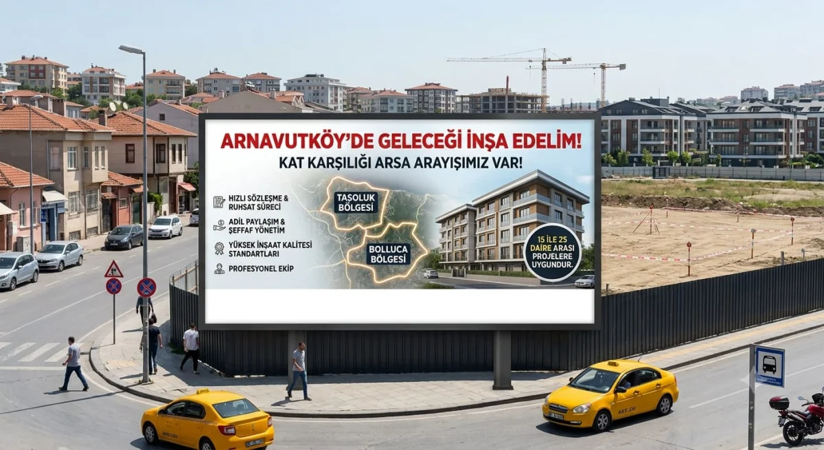 Bolluca Ve Taşoluk'ta Kat Karşılığı Arsa Arayışımız Var