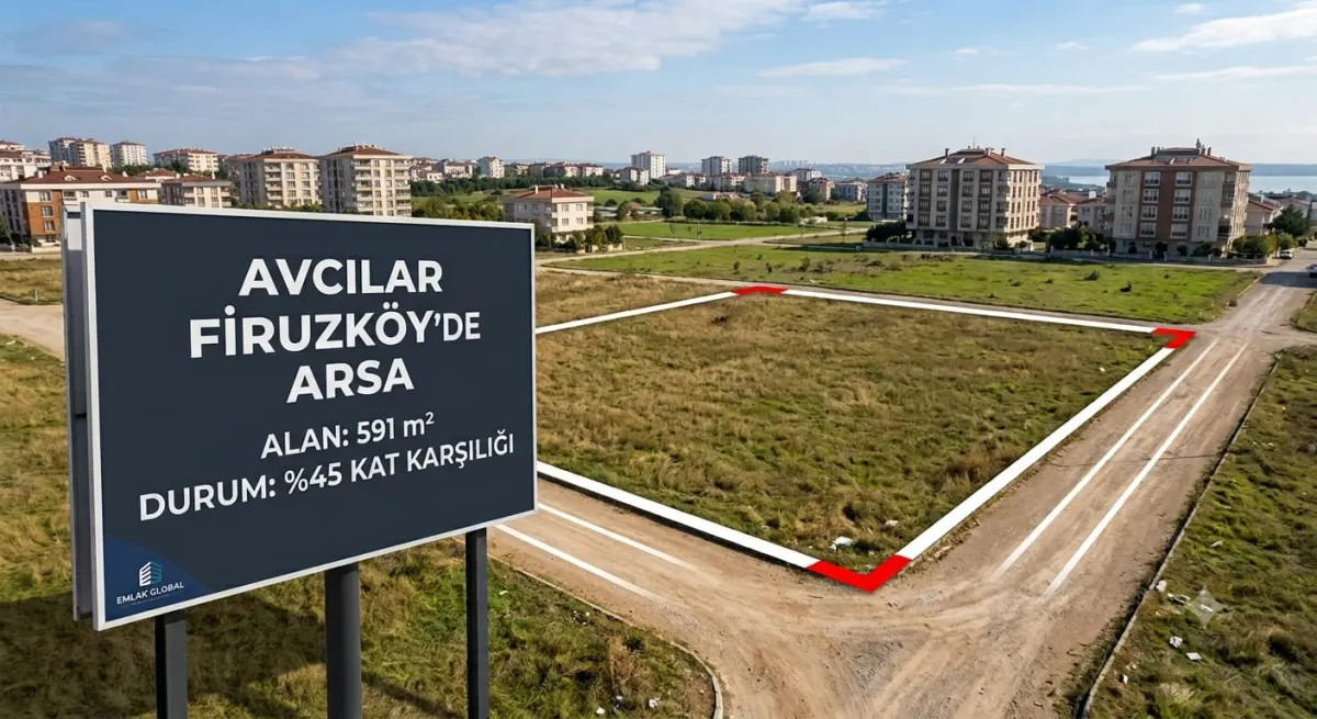 Avcılar'da Y&uuml;zde 45 Oranla Kat Karşılığı Arsa